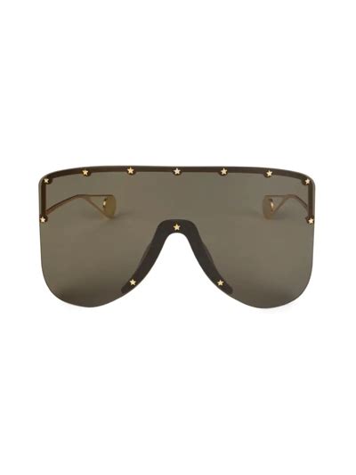 gucci 70mm studded shield sunglasses|gucci sunglasses optical.